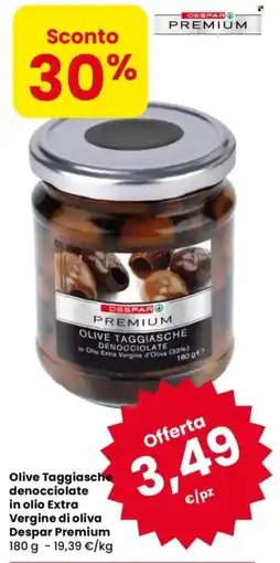 Despar Olive Taggiasche denocciolate in olio Extra Vergine di oliva Despar Premium offerta