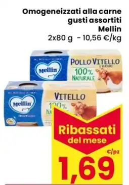 Despar Omogeneizzati alla carne Mellin offerta