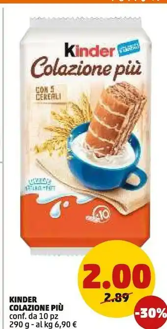PENNY Kinder colazione più 290 g(ml) offerta