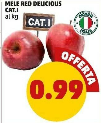 PENNY Mele red delicious offerta