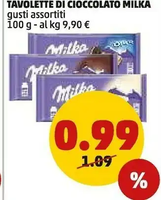 PENNY Milka - tavoletta milka con nocciole 100 g(ml) offerta