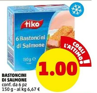 PENNY Tiko - 6 bastoncini di salmone 150 g(ml) offerta