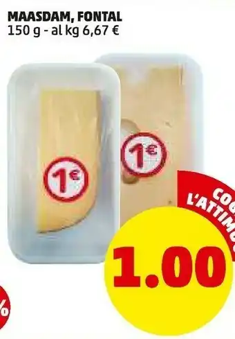 PENNY Maasdam, fontal 150 g offerta