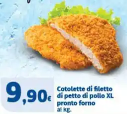 Sigma Cotolette di filetto di petto di pollo XL pronto forno offerta
