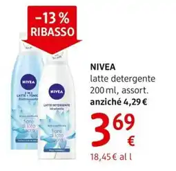 dm drogerie markt NIVEA latte detergente offerta