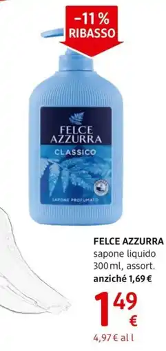 dm drogerie markt FELCE AZZURRA sapone liquido offerta