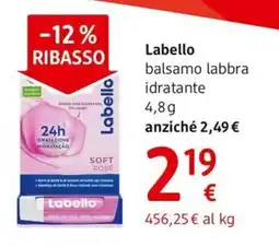 dm drogerie markt Labello balsamo labbra idratante offerta