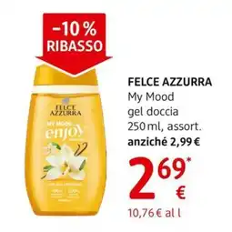 dm drogerie markt FELCE AZZURRA My Mood gel doccia offerta