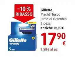 dm drogerie markt Gillette Mach3 Turbo lame di ricambio offerta