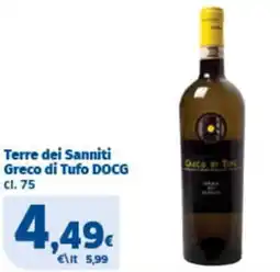 Sigma Terre dei Sanniti Greco di Tufo DOCG offerta