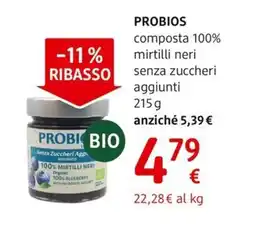 dm drogerie markt PROBIOS composta 100% mirtilli neri senza zuccheri aggiunti offerta