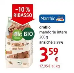 dm drogerie markt dmBio mandorle intere offerta