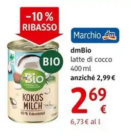 dm drogerie markt dmBio latte di cocco offerta