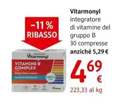 dm drogerie markt Vitarmonyl integratore di vitamine del gruppo B 30 compresse offerta