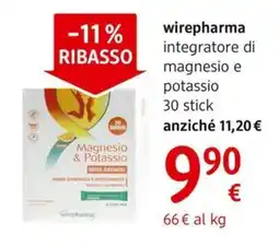 dm drogerie markt wirepharma integratore di magnesio e potassio 30 stick offerta