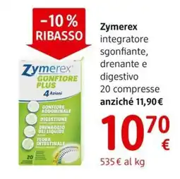 dm drogerie markt Zymerex integratore sgonfiante, drenante e digestivo 20 compresse offerta