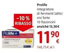 dm drogerie markt Prolife integratore di fermenti lattici vivi forte 10 flaconcini offerta