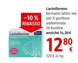 dm drogerie markt Lactoflorene fermenti lattici vivi per il gonfiore addominale 10 bustine offerta