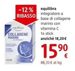 dm drogerie markt equilibra integratore a base di collagene marino con vitamina C 14 stick offerta