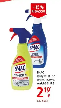 dm drogerie markt SMAC spray multiuso offerta