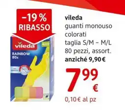 dm drogerie markt vileda guanti monouso colorati offerta