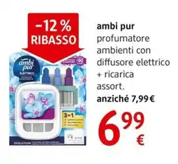dm drogerie markt ambi pur profumatore ambienti con diffusore elettrico + ricarica offerta