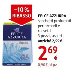 dm drogerie markt FELCE AZZURRA sacchetti profumati per armadi e cassetti offerta