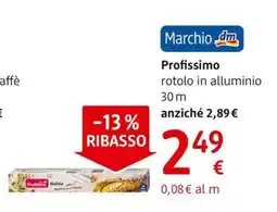 dm drogerie markt Profissimo rotolo in alluminio offerta