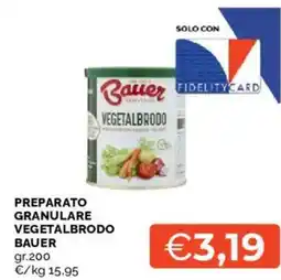 Mercatò Preparato granulare vegetalbrodo BAUER offerta