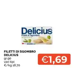Mercatò Filetti di sgombro DELICIUS offerta