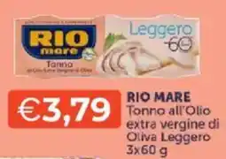Mercatò RIO MARE Tonno all'Olio extra vergine di Oliva Leggero offerta