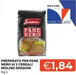 Mercatò Preparato per pane nero ai 7 cereali MOLINO SPADONI offerta
