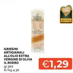 Mercatò Grissini artigianali all'olio extra vergine di oliva il roero offerta
