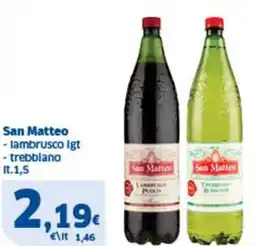 Sigma San Matteo -lambrusco Igt -trebbiano offerta