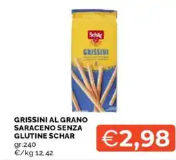 Mercatò Grissini al grano saraceno senza glutine SCHAR offerta