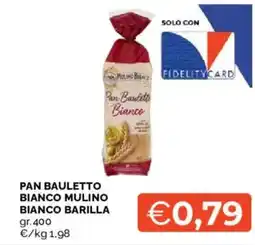 Mercatò Pan bauletto bianco mulino bianco barilla offerta