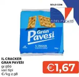 Mercatò Il cracker GRAN PAVESI offerta