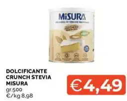 Mercatò Dolcificante crunch stevia MISURA offerta