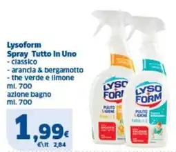 Sigma Lysoform Spray Tutto In Uno offerta