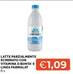 Mercatò Latte parzialmente scremato con vitamina d bonta' e linea PARMALAT offerta