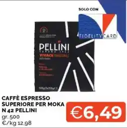 Mercatò Caffè espresso superiore per moka N 42 PELLINI offerta