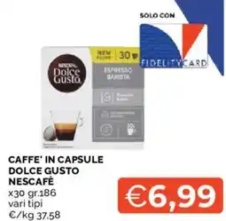 Mercatò Caffe' in capsule dolce gusto NESCAFÈ x30 offerta