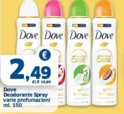 Sigma Dove Deodorante Spray offerta