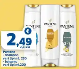Sigma Pantene shampoo - balsamo offerta