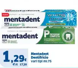 Sigma Mentadent Dentifricio offerta