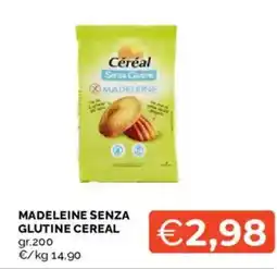 Mercatò Madeleine senza glutine cereal offerta