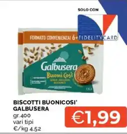 Mercatò Biscotti buonicosi' GALBUSERA offerta