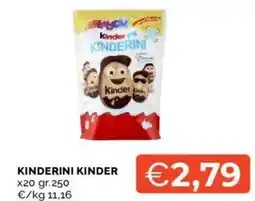 Mercatò Kinderini kinder x20 offerta