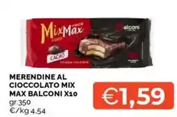 Mercatò Merendine al cioccolato mix max balconi x10 offerta