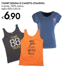 Bennet T-shirt donna o canotta stampata offerta